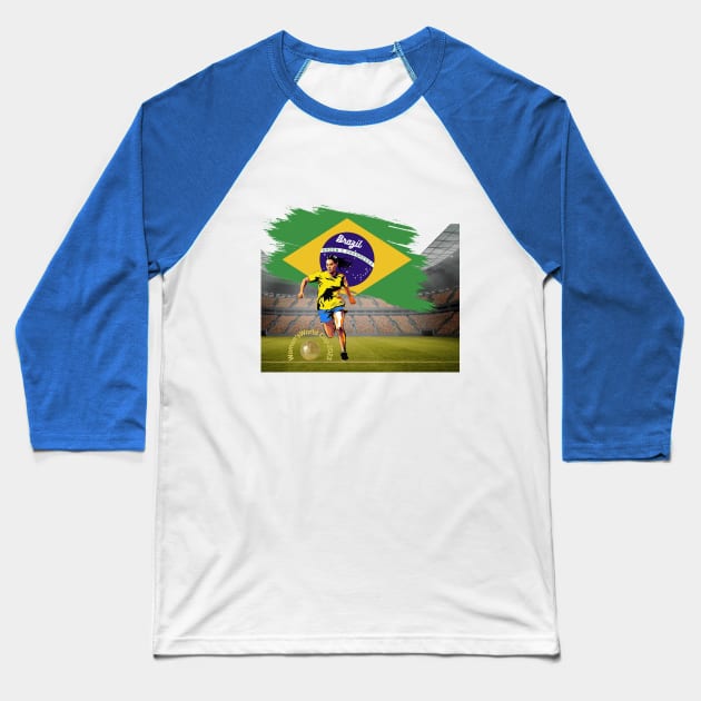 Brazil T-Shirt, Unisex T-Shirt, Women’s World Cup, soccer t-shirts, football t-shirts, women’s football, Brazil national football team Baseball T-Shirt by Clinsh Online 